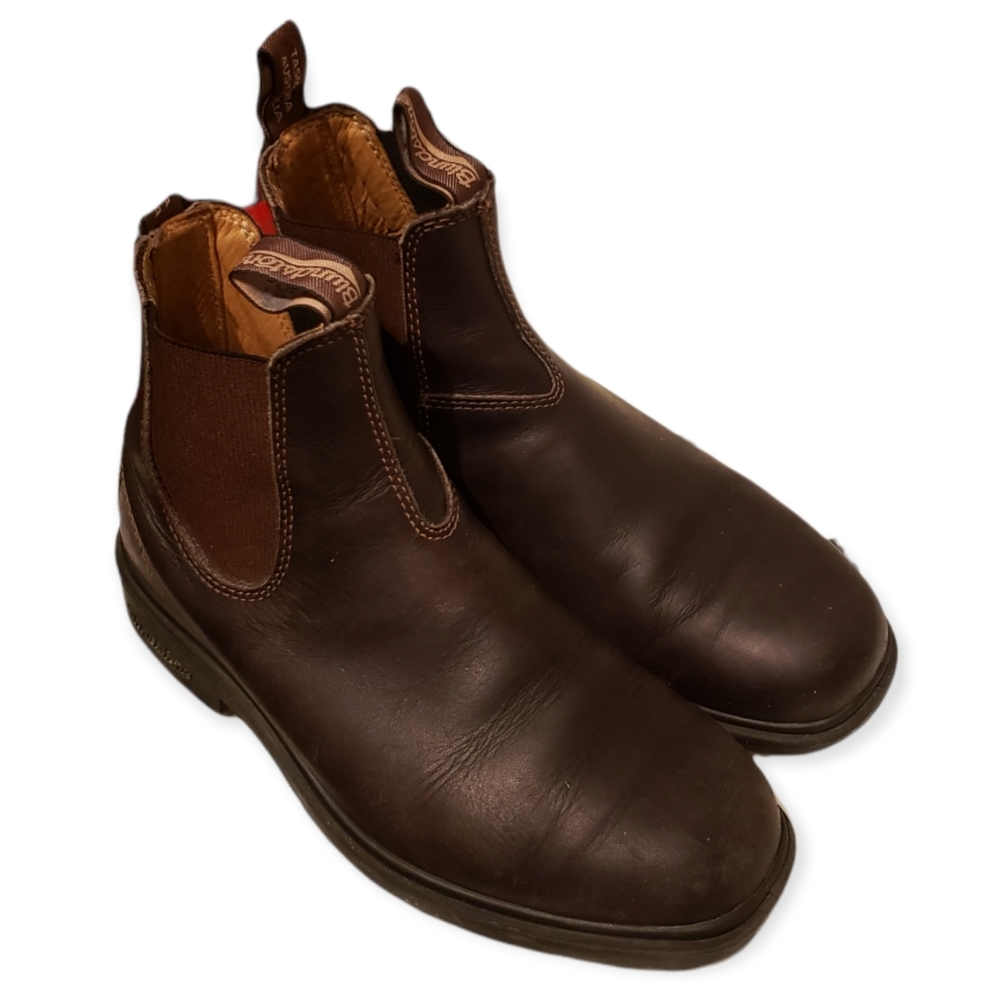 Blundstone Chisel Toe Stout Brown Dress Boots